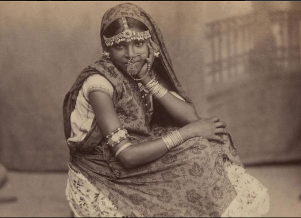 An Indian indentured woman in Trinidad, circa 1890